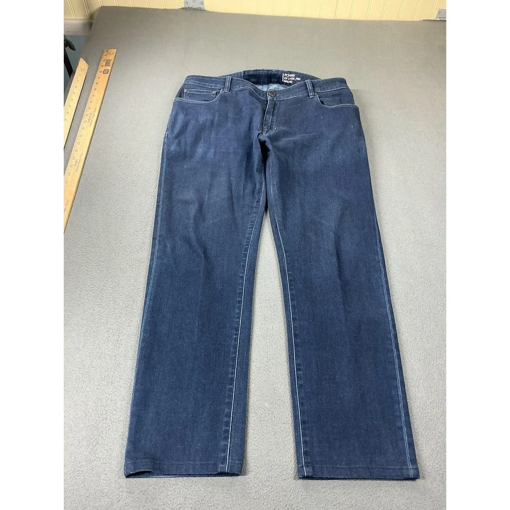 PT Torino Pants Mens 38x32 Blue Chino Regular Fit Stretch Denim Casual Italy